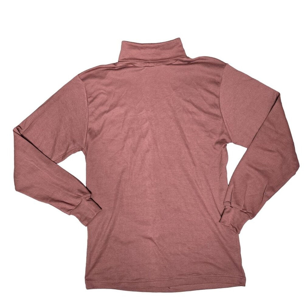 Downing & Dunn Womens Medium Pink Long-Sleeve turtleneck top fall winter